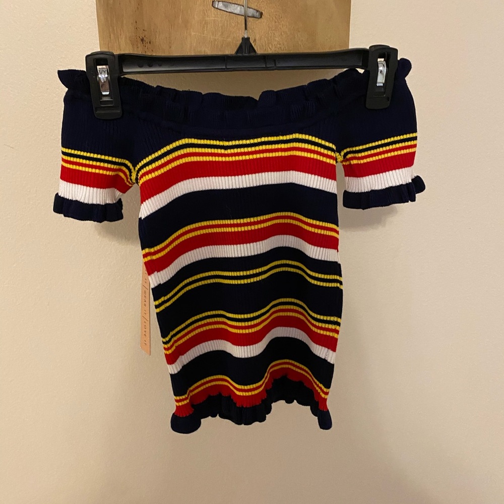 Off the shoulder tube top